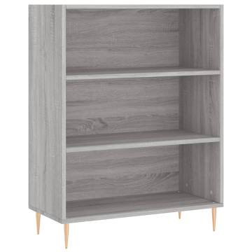  Highboard Grey Sonoma 69.5x34x180 cm Engineered Wood