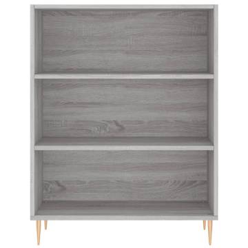  Highboard Grey Sonoma 69.5x34x180 cm Engineered Wood