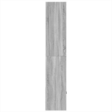  Bookcase Grey Sonoma 70x36x189 cm Engineered Wood