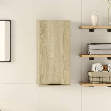  Wall-mounted Bathroom Cabinet Sonoma Oak 32x20x67 cm