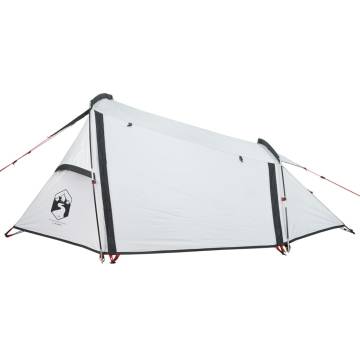  Camping Tent Tunnel 2-Person White Blackout Fabric Waterproof