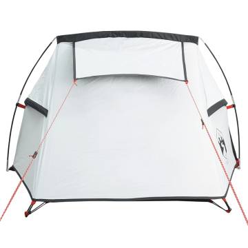  Camping Tent Tunnel 2-Person White Blackout Fabric Waterproof