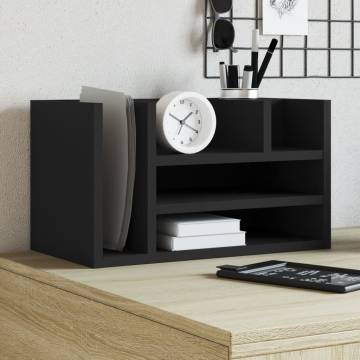  Desk Organiser Black 44.5x24x25 cm Engineered wood