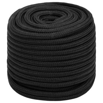 Boat Rope Full Black 16 mm 100 m Polypropylene