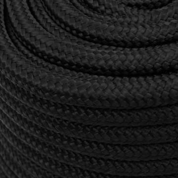 Boat Rope Full Black 16 mm 100 m Polypropylene