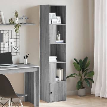  Bookcase Grey Sonoma 40x36x189 cm Engineered Wood