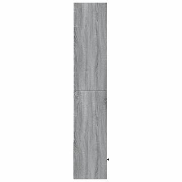  Bookcase Grey Sonoma 40x36x189 cm Engineered Wood