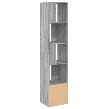  Bookcase Grey Sonoma 40x36x189 cm Engineered Wood