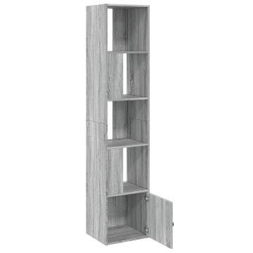  Bookcase Grey Sonoma 40x36x189 cm Engineered Wood