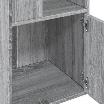  Bookcase Grey Sonoma 40x36x189 cm Engineered Wood