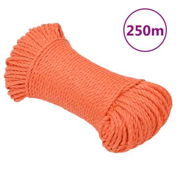  Work Rope Orange 8 mm 250 m Polypropylene