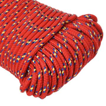  Boat Rope Red 5 mm 100 m Polypropylene