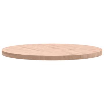  Table Top Ø90x4 cm Round Solid Wood Beech