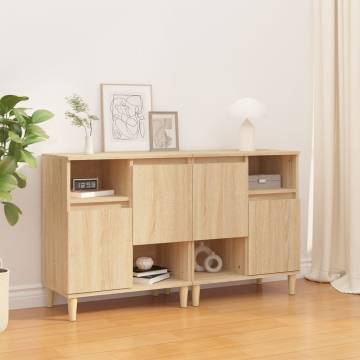  Sideboards 2 pcs Sonoma Oak 60x35x70 cm Engineered Wood