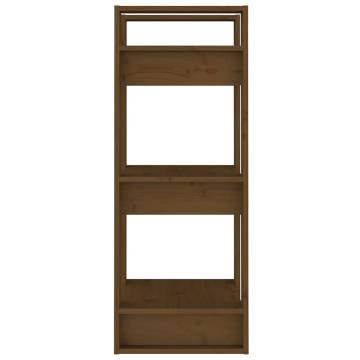 Book Cabinet/Room Divider Honey Brown 41x35x91 cm Solid Wood