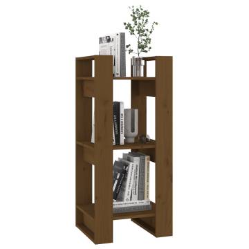 Book Cabinet/Room Divider Honey Brown 41x35x91 cm Solid Wood