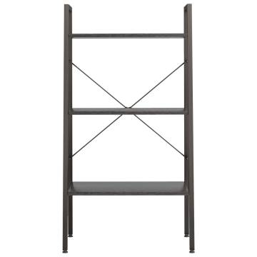  3-Tier Standing Shelf Black 56x35x108 cm