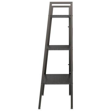  3-Tier Standing Shelf Black 56x35x108 cm