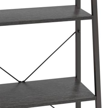  3-Tier Standing Shelf Black 56x35x108 cm