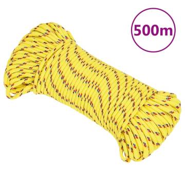  Boat Rope Yellow 5 mm 500 m Polypropylene