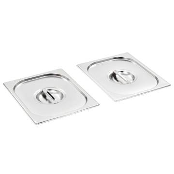 Lids for GN 12 Pan 2 pcs Stainless Steel