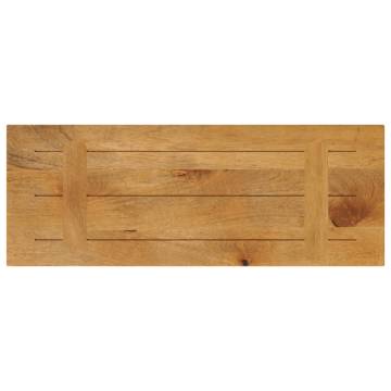  Table Top 70x40x2.5 cm Rectangular Solid Wood Mango