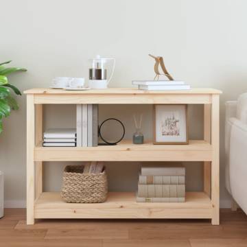 Console Table 110x40x74 cm Solid Wood Pine