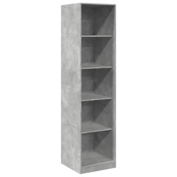  Wardrobe Concrete Grey 50x50x200 cm Engineered Wood