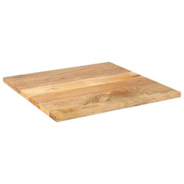  Table Top 90x90x3.8 cm Square Solid Wood Mango