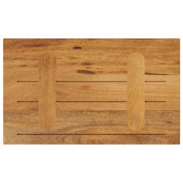  Table Top 40x30x2.5 cm Rectangular Solid Wood Mango