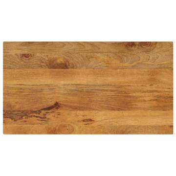  Table Top 120x60x2.5 cm Rectangular Solid Wood Mango