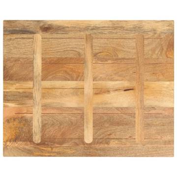  Table Top 90x80x3.8 cm Rectangular Solid Wood Mango