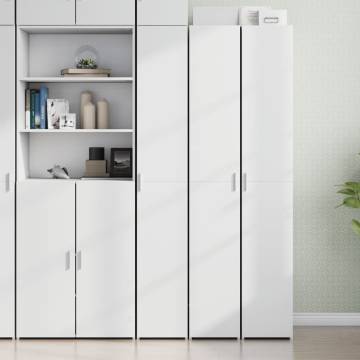  Highboard White 30x42.5x185 cm Engineered Wood