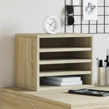  Desk Organiser Sonoma Oak 36x26x29.5 cm Engineered wood