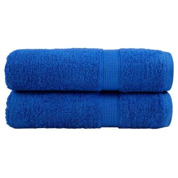  Premium Shower Towels SOLUND 2pcs Blue 70x140cm 600gsm