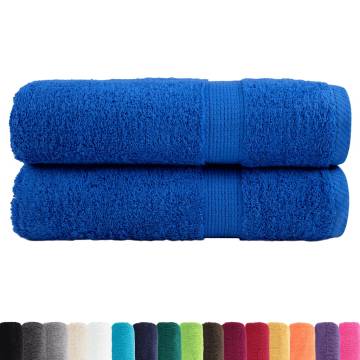  Premium Shower Towels SOLUND 2pcs Blue 70x140cm 600gsm