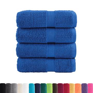  Premium Guest Towels SOLUND 4pcs Blue 30x50cm 600gsm