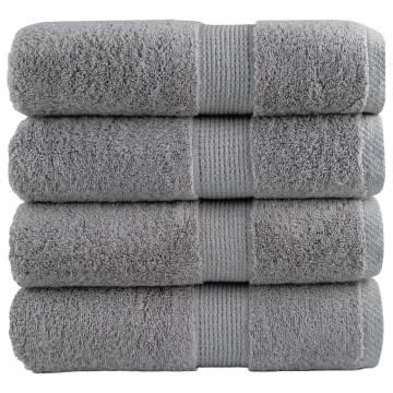  Premium Soap Towels SOLUND 4pcs Grey 30x30cm 600gsm