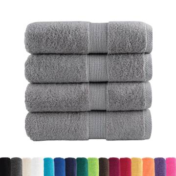  Premium Soap Towels SOLUND 4pcs Grey 30x30cm 600gsm