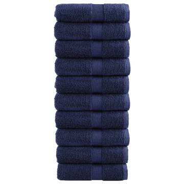  Premium Soap Towels SOLUND 10pcs Navy Blue 30x30cm 600gsm