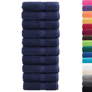  Premium Soap Towels SOLUND 10pcs Navy Blue 30x30cm 600gsm