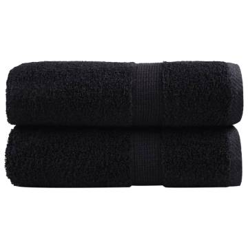  Premium Soap Towels SOLUND 2 pcs Black 30x30 cm 600 gsm