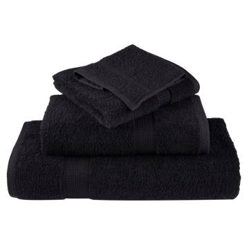  Premium Soap Towels SOLUND 2 pcs Black 30x30 cm 600 gsm