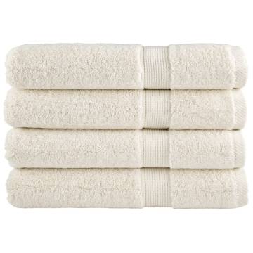  Premium Towels SOLUND 4 pcs Cream 100x200 cm 600 gsm