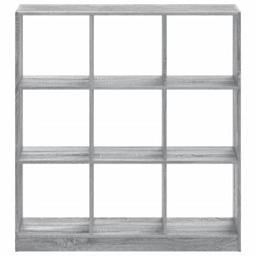  Bookcase Grey Sonoma 102x32x108 cm Engineered Wood