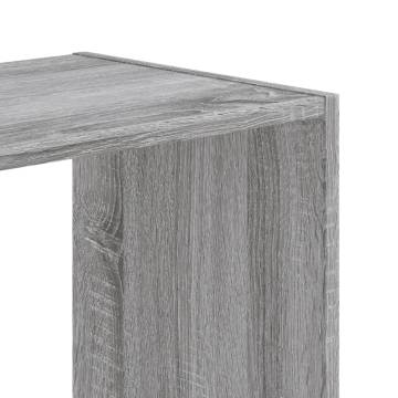  Bookcase Grey Sonoma 102x32x108 cm Engineered Wood