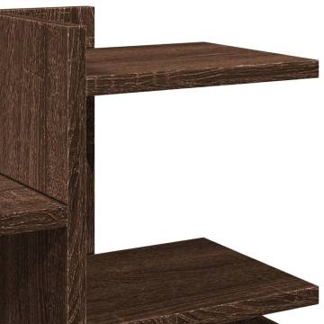  Desk Organiser Brown Oak 49x20x52.5 cm Engineered wood