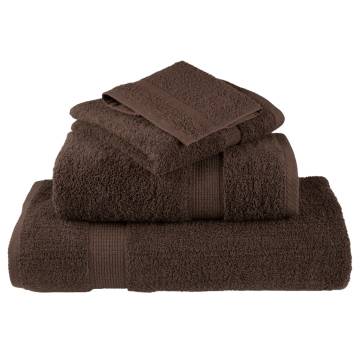  Premium Guest Towels SOLUND 2pcs Brown 30x50cm 600gsm