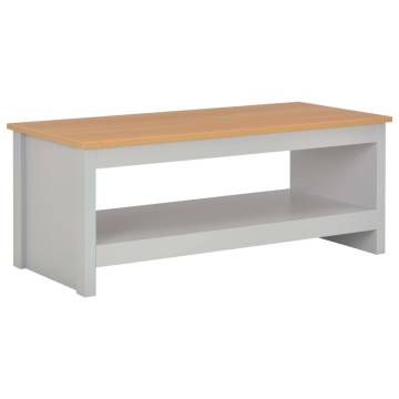  Coffee Table Grey 105x47x42 cm