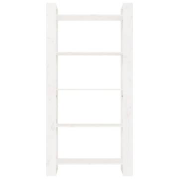  Book CabinetRoom Divider White 80x35x160 cm Solid Wood